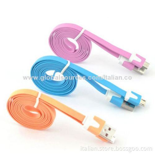 Micro USB Cable for Samsung/HTC, Flat